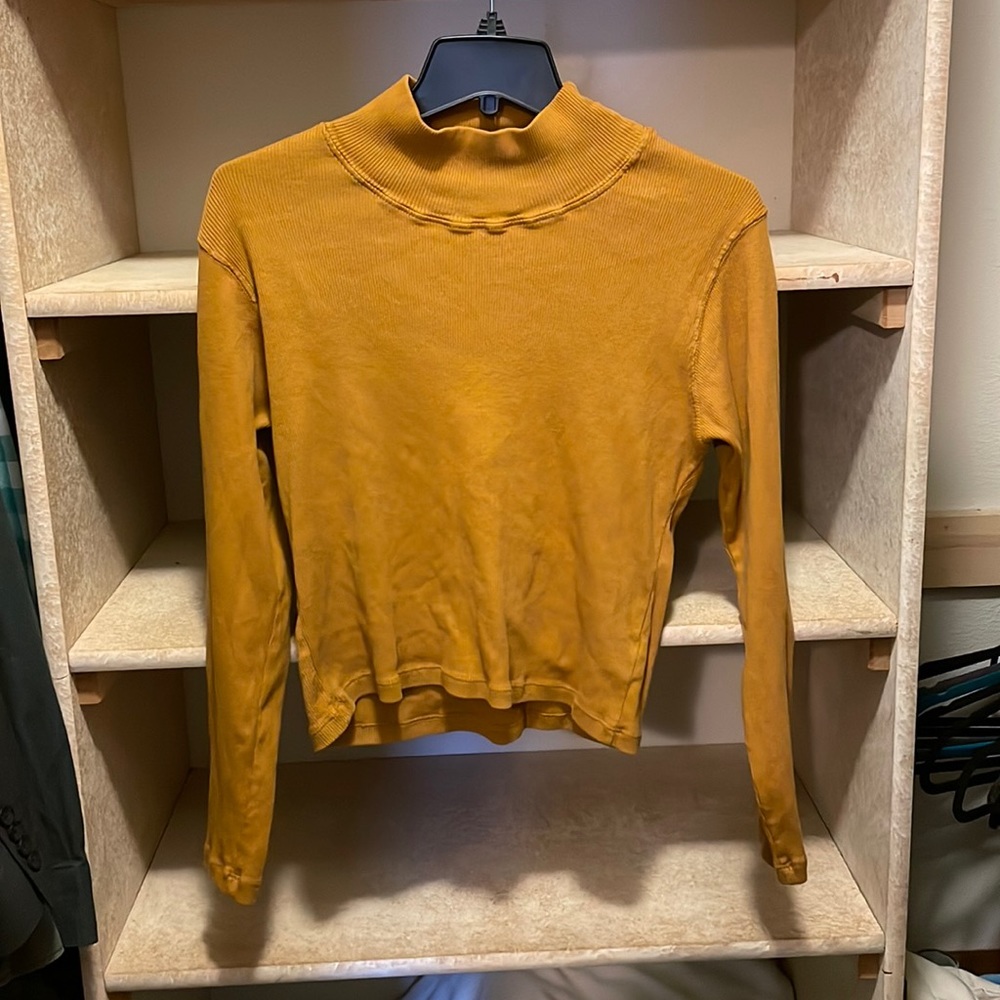 Big Bud Press Crop Mock Turtleneck